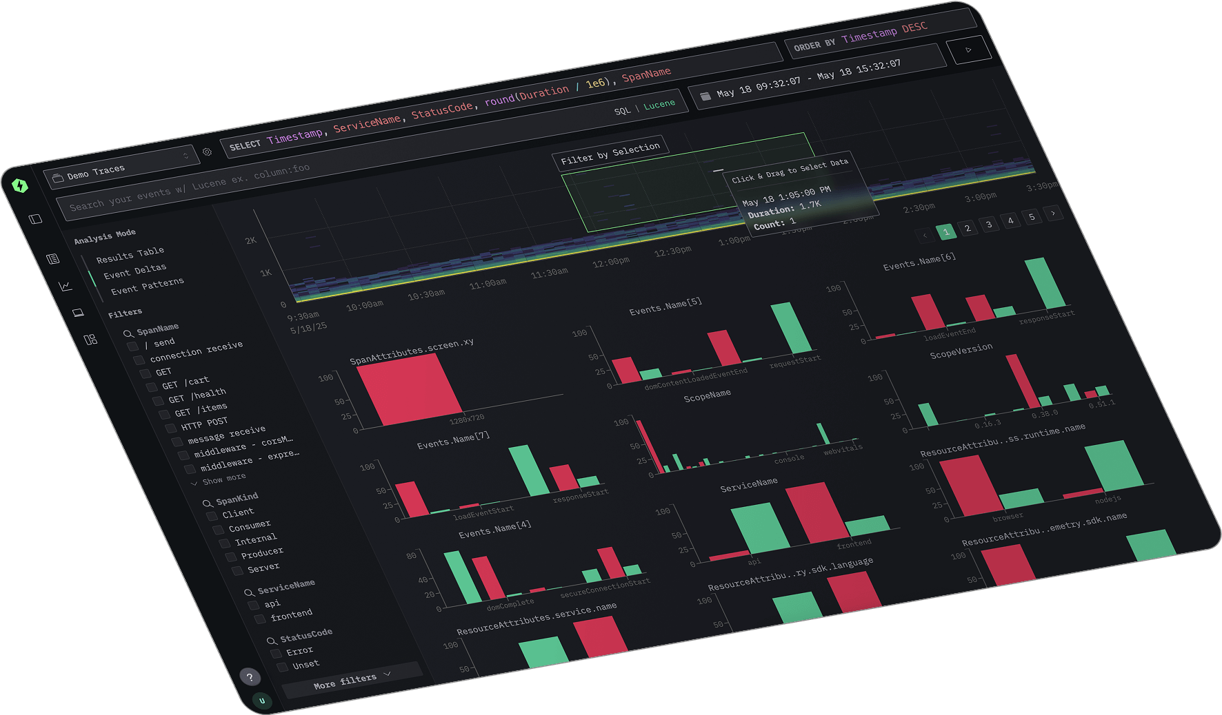HyperDX Dashboard