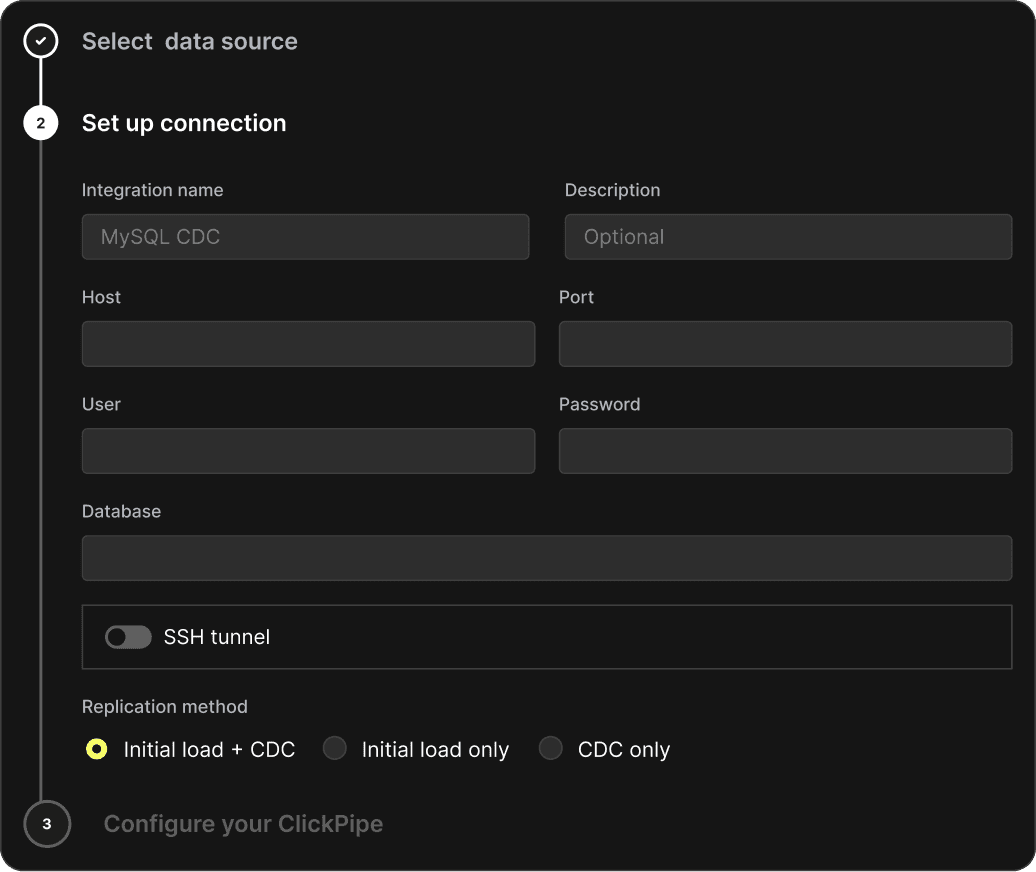Add MySQL Source