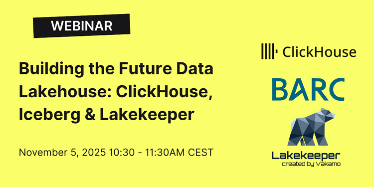 Building the Future Data Lakehouse: ClickHouse, Iceberg & Lakekeeper
