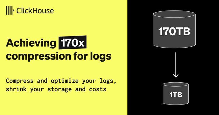 Compressing nginx logs 170x with column storage